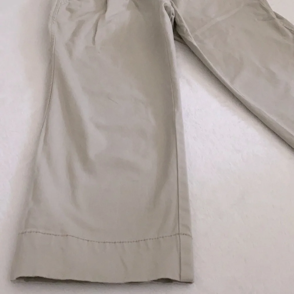 Oh Baby by Motherhood | Maternity Stretch Cotton Full Panel Capri Pants Khaki S - Picture 5 of 16